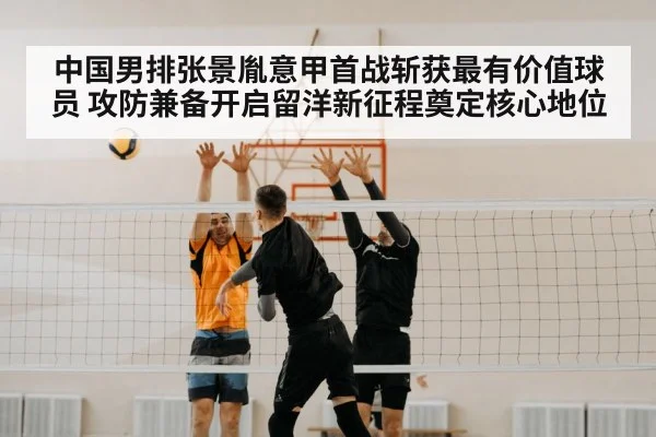 male volleyball spike action